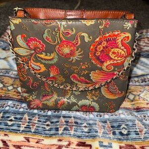 Patricia Nash Multicolor Floral Ledra Bag